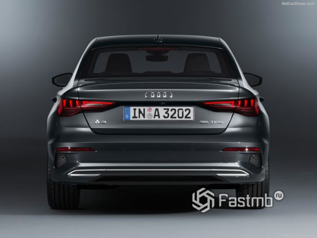 Audi A3 Sedan 2021, вид сзади
