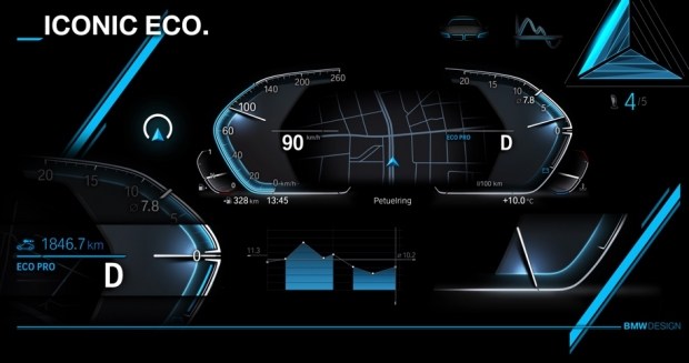 BMW показала новую виртуальную «приборку» и комплекс iDrive